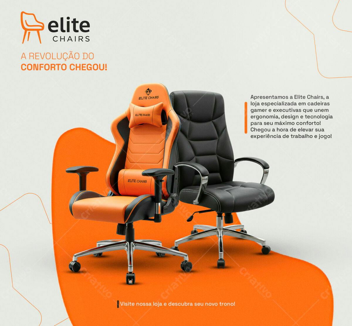 Banner Cadeiras Gamer e Executivas PSD Editável