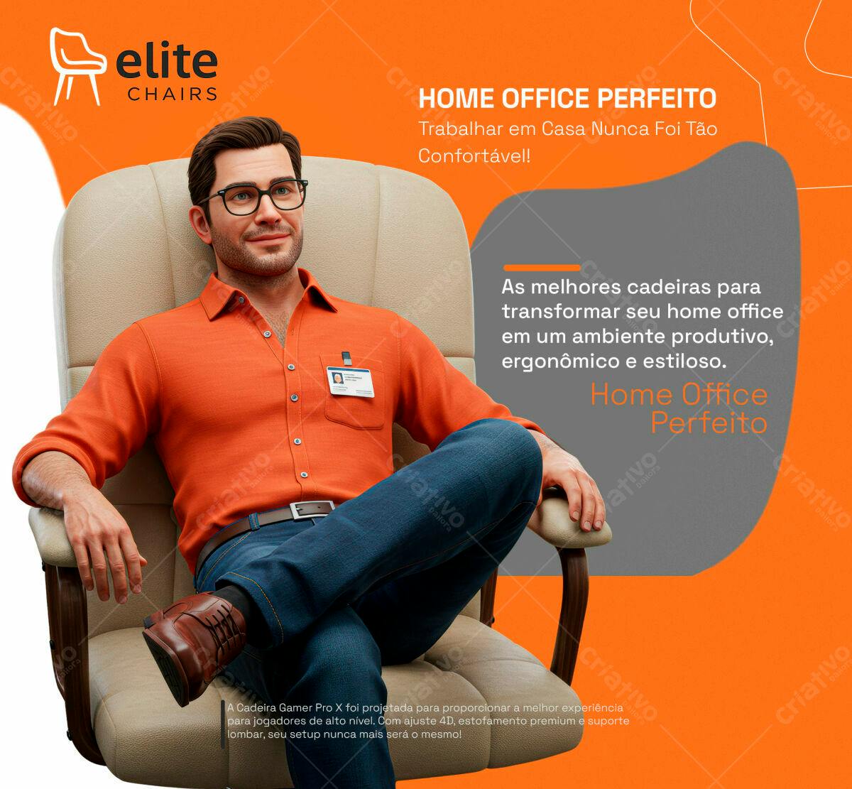 PSD para Home Office Perfeito PSD Editável