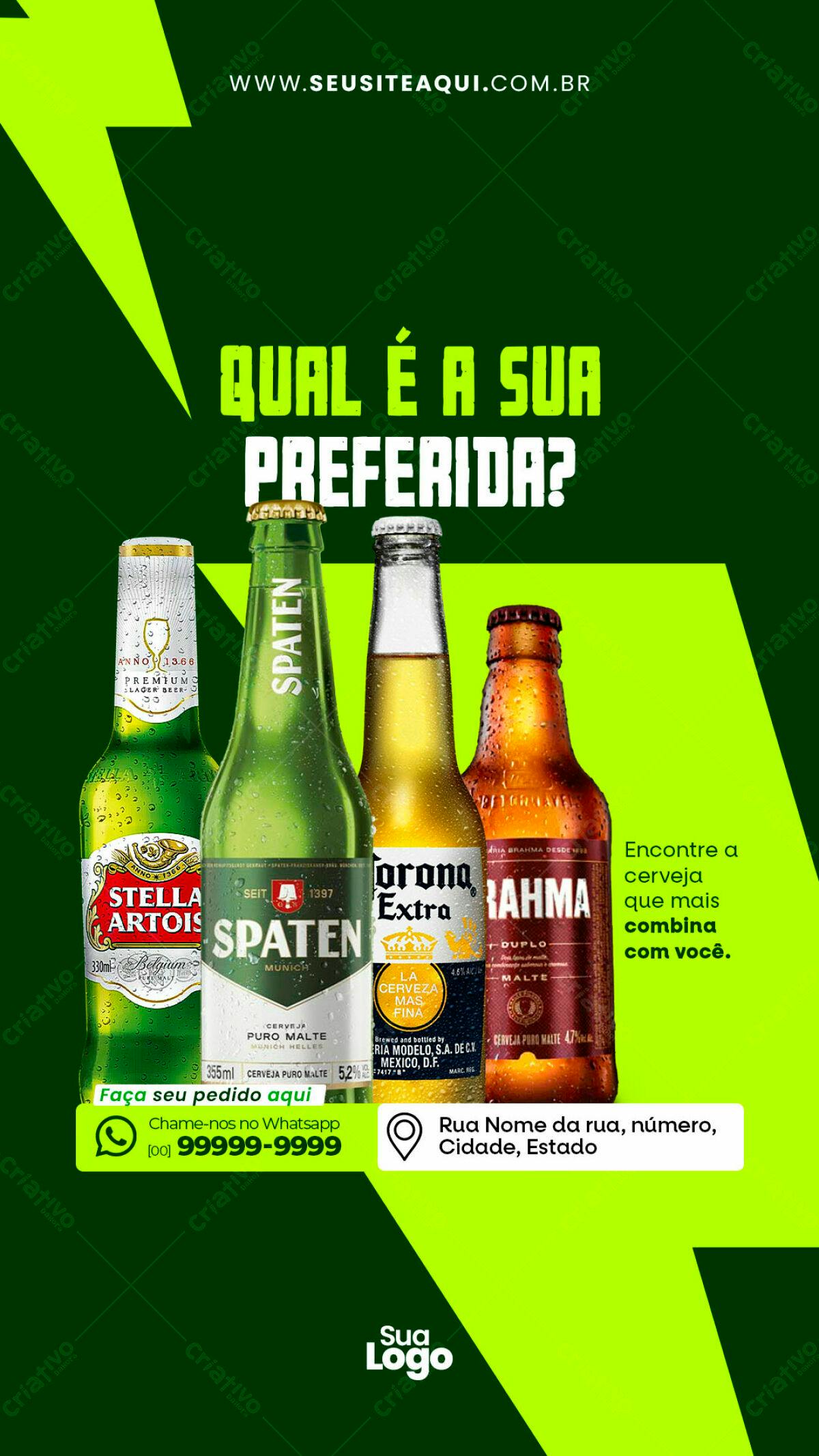 Flyer Cervejas PSD Editável