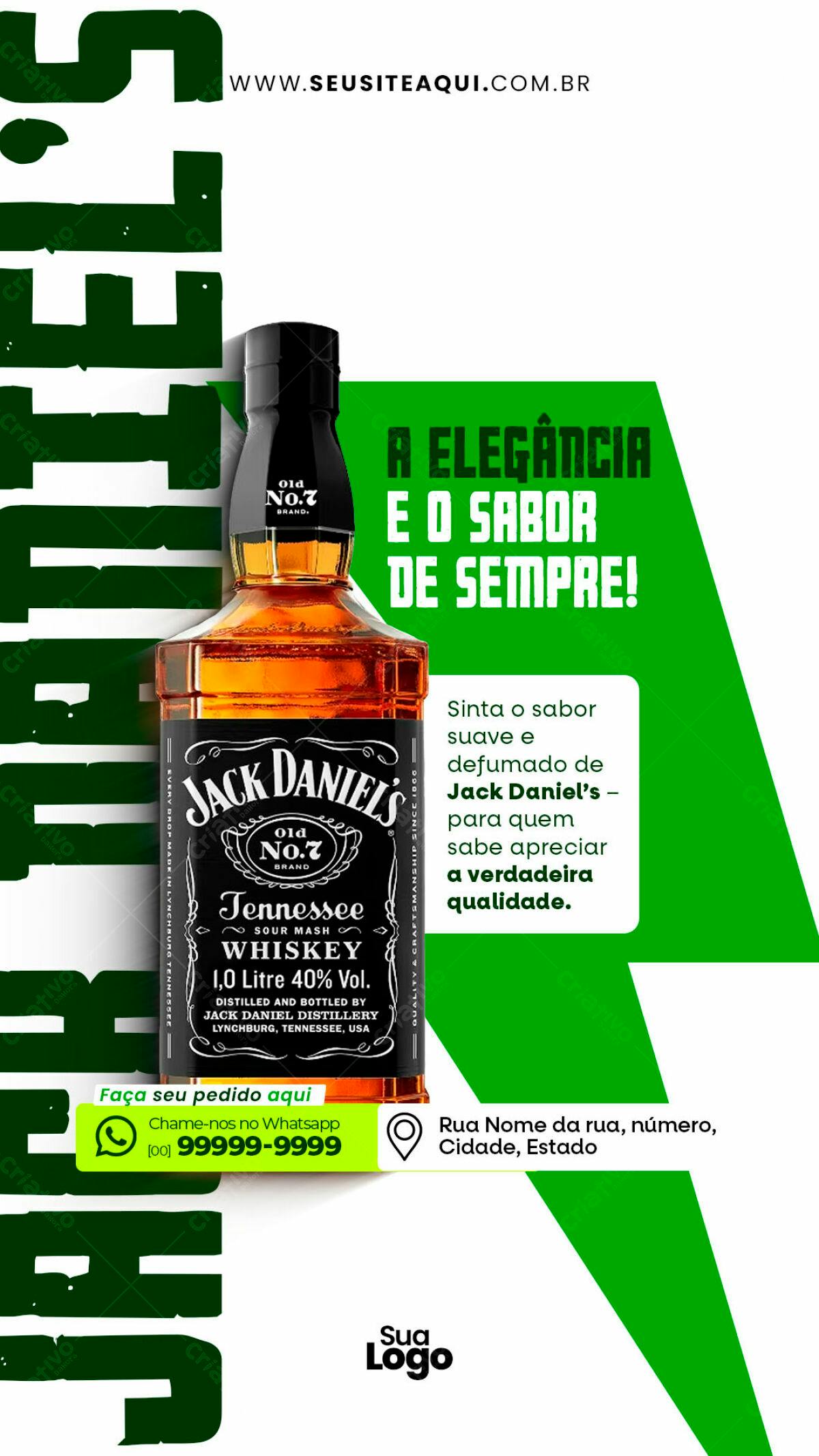 Flyer para Promoção de Jack Daniel's PSD Editável