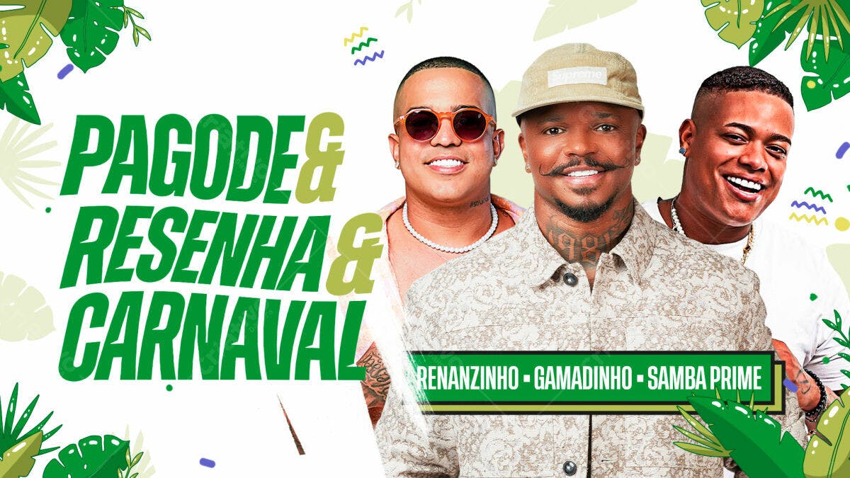 Flyer Pagode Resenha Carnaval PSD Editável