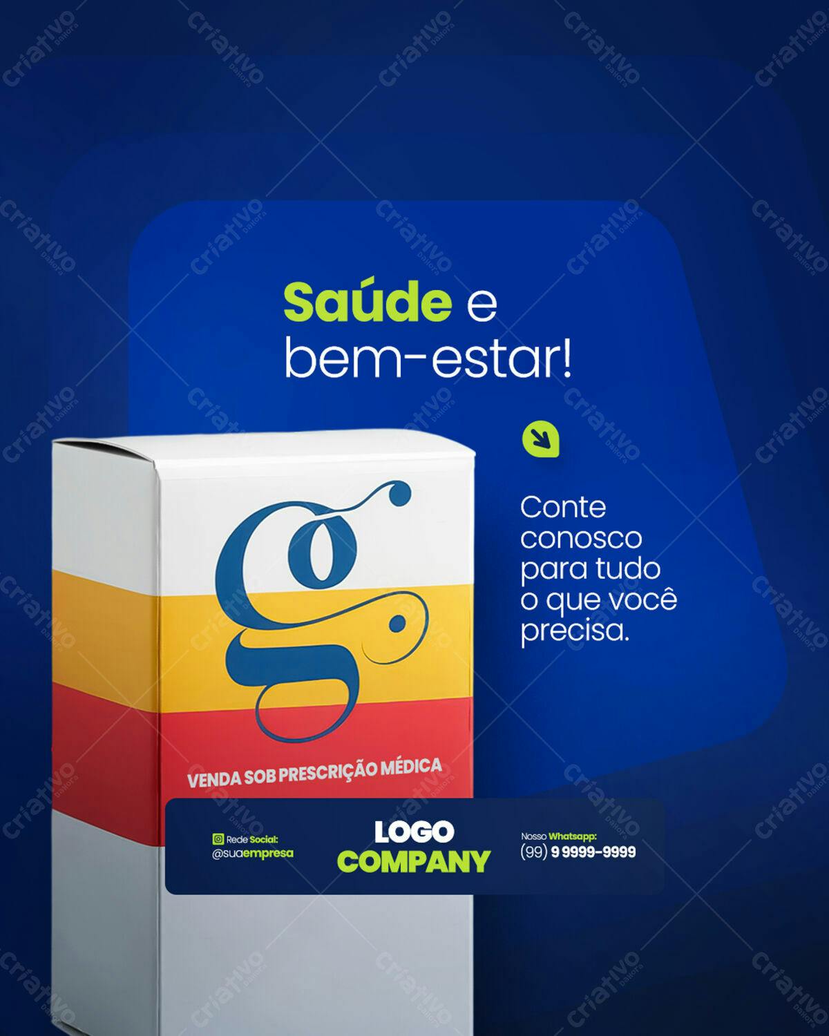 Embalagem para Medicamentos PSD Editável