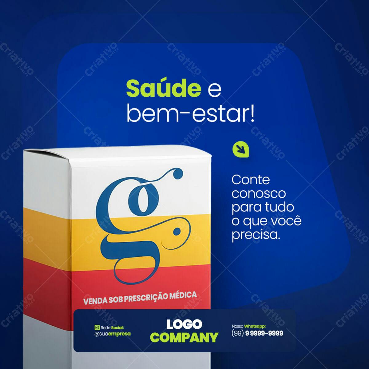 Embalagem para Remédios PSD Editável