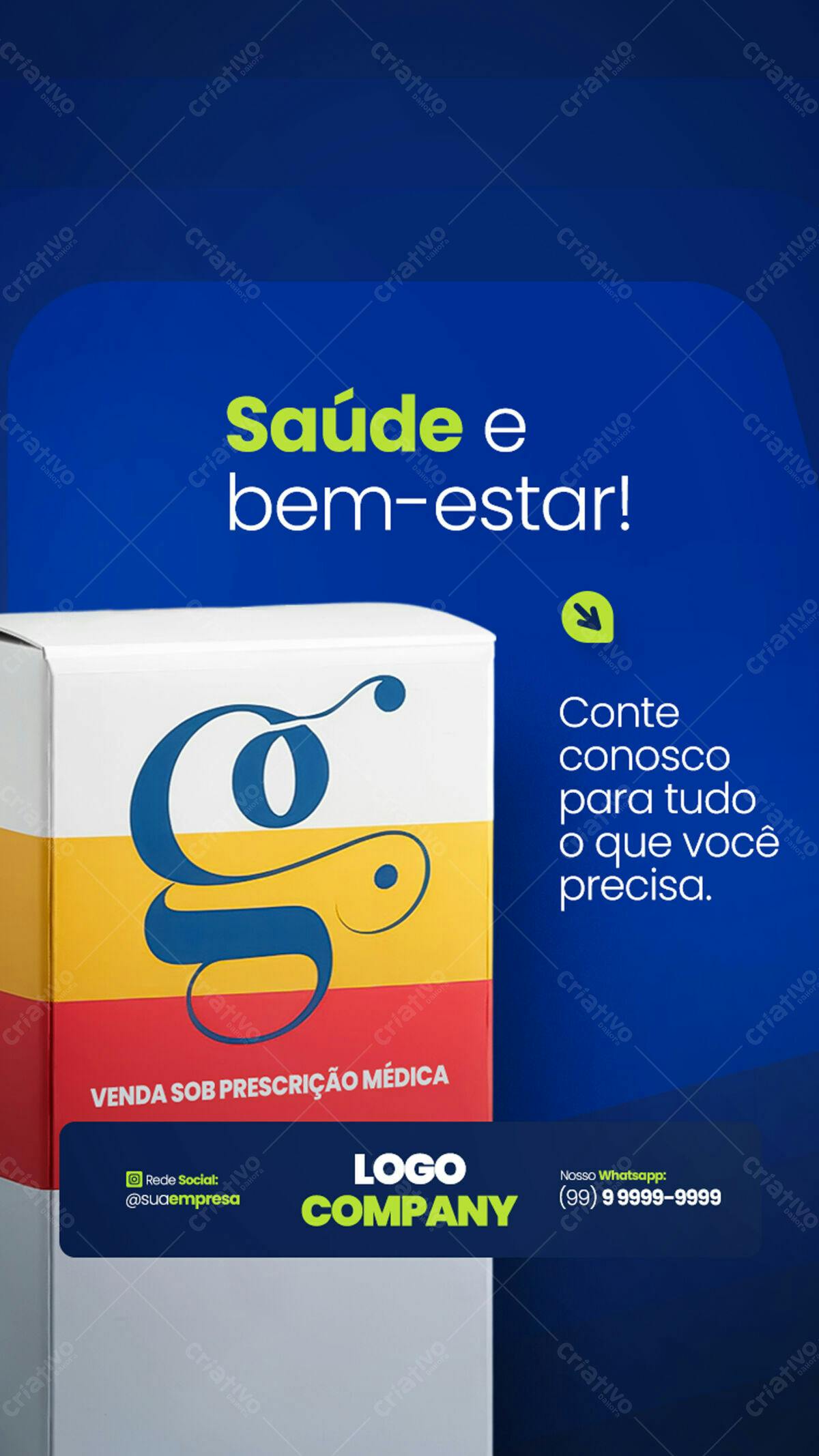 Embalagem para Medicamentos PSD Editável