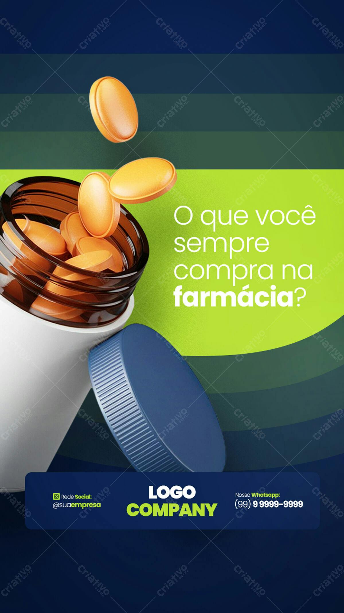 Flyer Farmácia PSD Editável