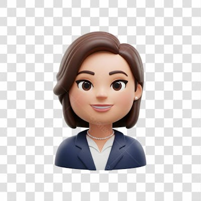 3D Avatar Profissional Emoji Busto