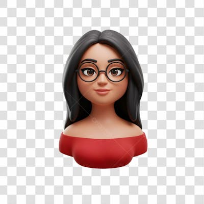 3D Avatar Profissional Emoji Busto
