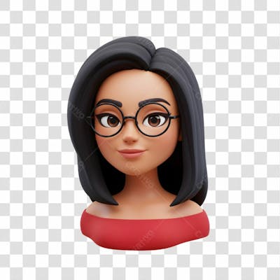 3D Avatar Profissional Emoji Busto