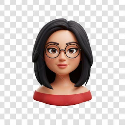 3D Avatar Profissional Emoji Busto