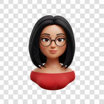 3D Avatar Profissional Emoji Busto