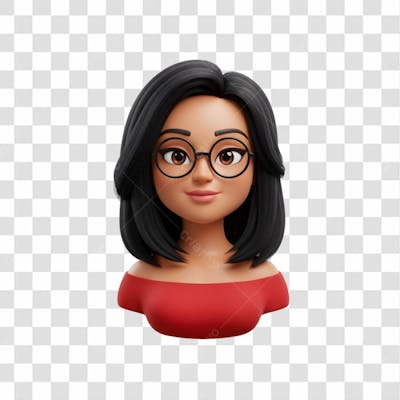 3D Avatar Profissional Emoji Busto