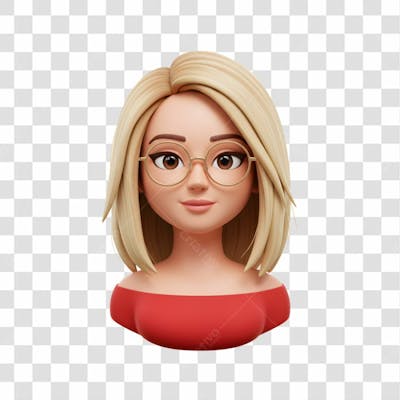 3D Avatar Profissional Emoji Busto