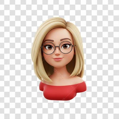 3D Avatar Profissional Emoji Busto