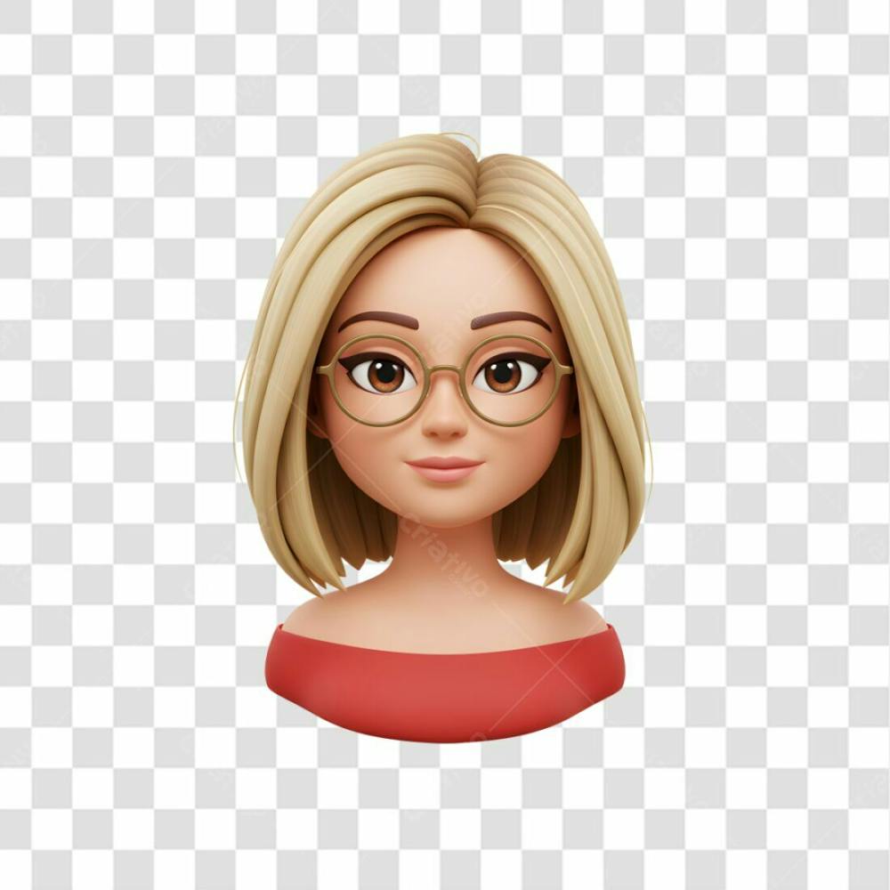 3D Avatar Profissional Emoji Busto