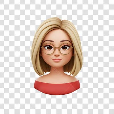 3D Avatar Profissional Emoji Busto