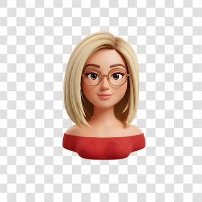 3D Avatar Profissional Emoji Busto