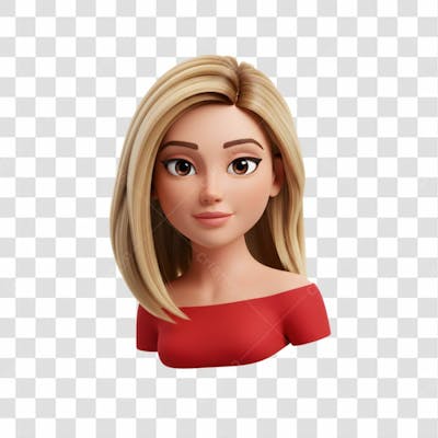 3D Avatar Profissional Emoji Busto