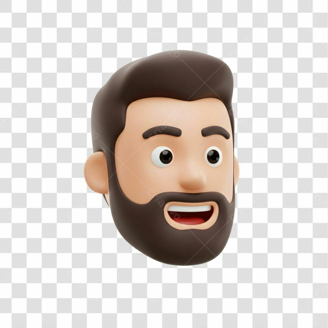 Avatar masculino PNG com fundo transparente