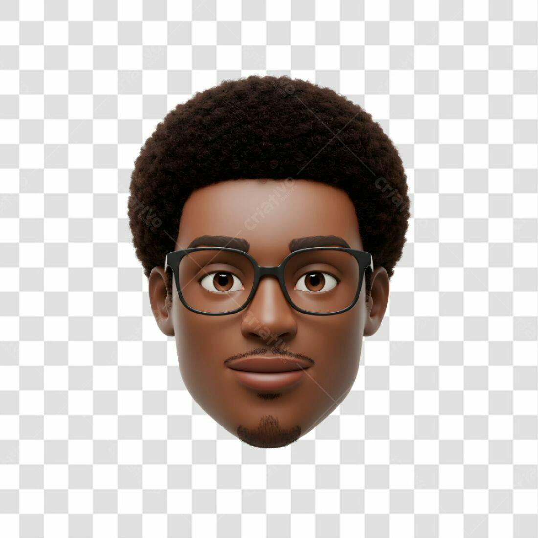Avatar PNG com fundo transparente Homem Negro