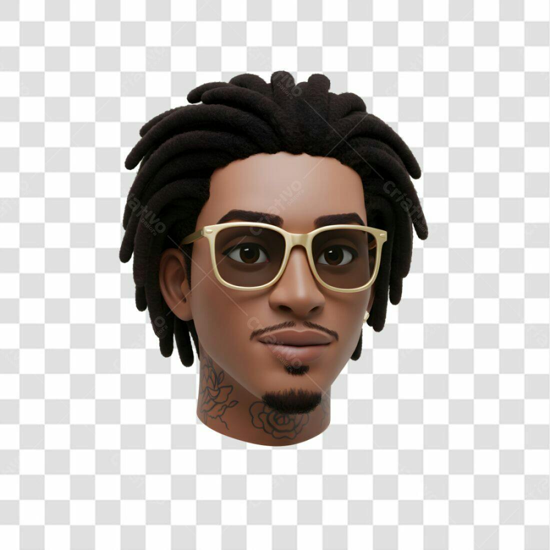 Avatar PNG com fundo transparente