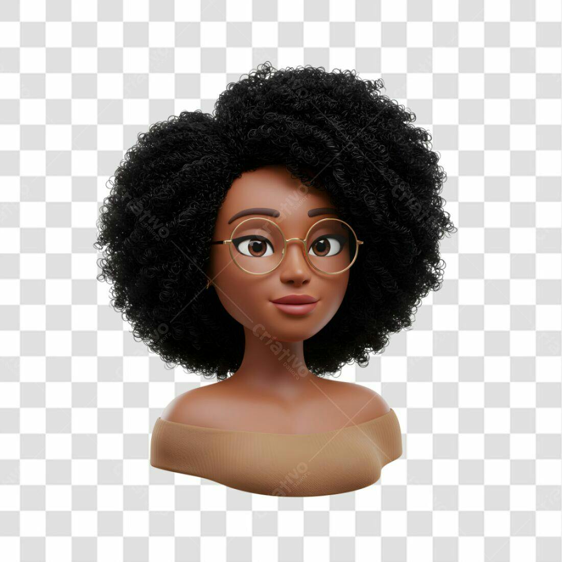 Avatar Feminino PNG com fundo transparente