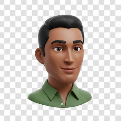 3D Avatar Profissional Emoji Busto