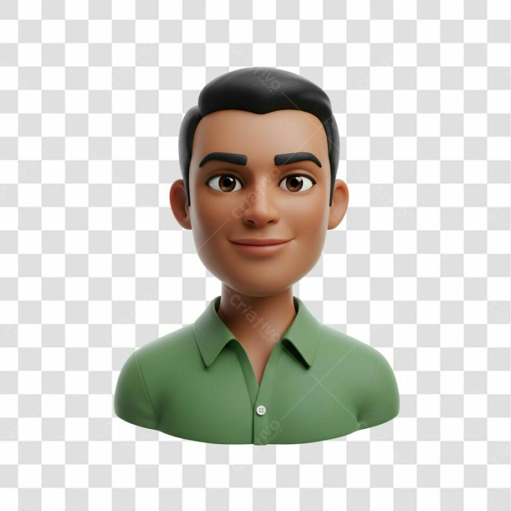 3D Avatar Profissional Emoji Busto
