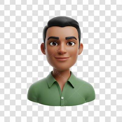 3D Avatar Profissional Emoji Busto