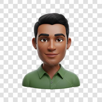 3D Avatar Profissional Emoji Busto