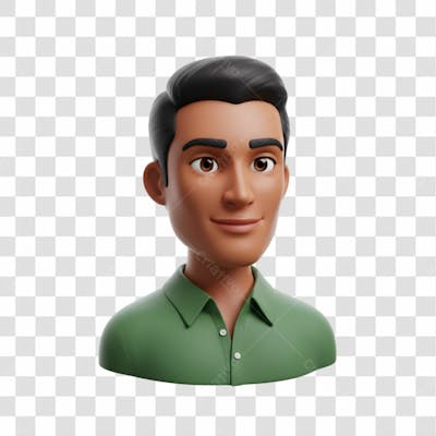 3D Avatar Profissional Emoji Busto