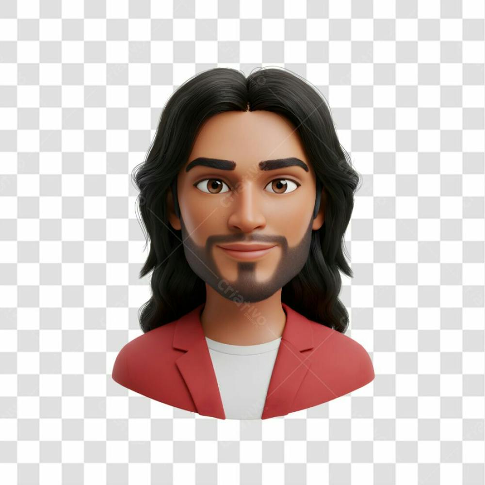 3D Avatar Profissional Emoji Busto