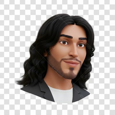 3D Avatar Profissional Emoji Busto