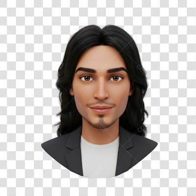 3D Avatar Profissional Emoji Busto