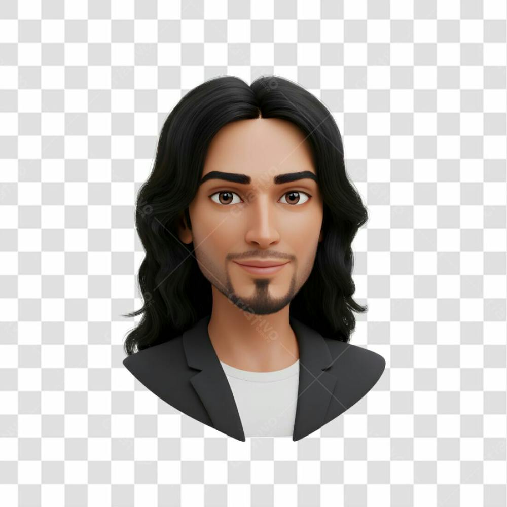 3D Avatar Profissional Emoji Busto