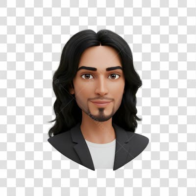3D Avatar Profissional Emoji Busto