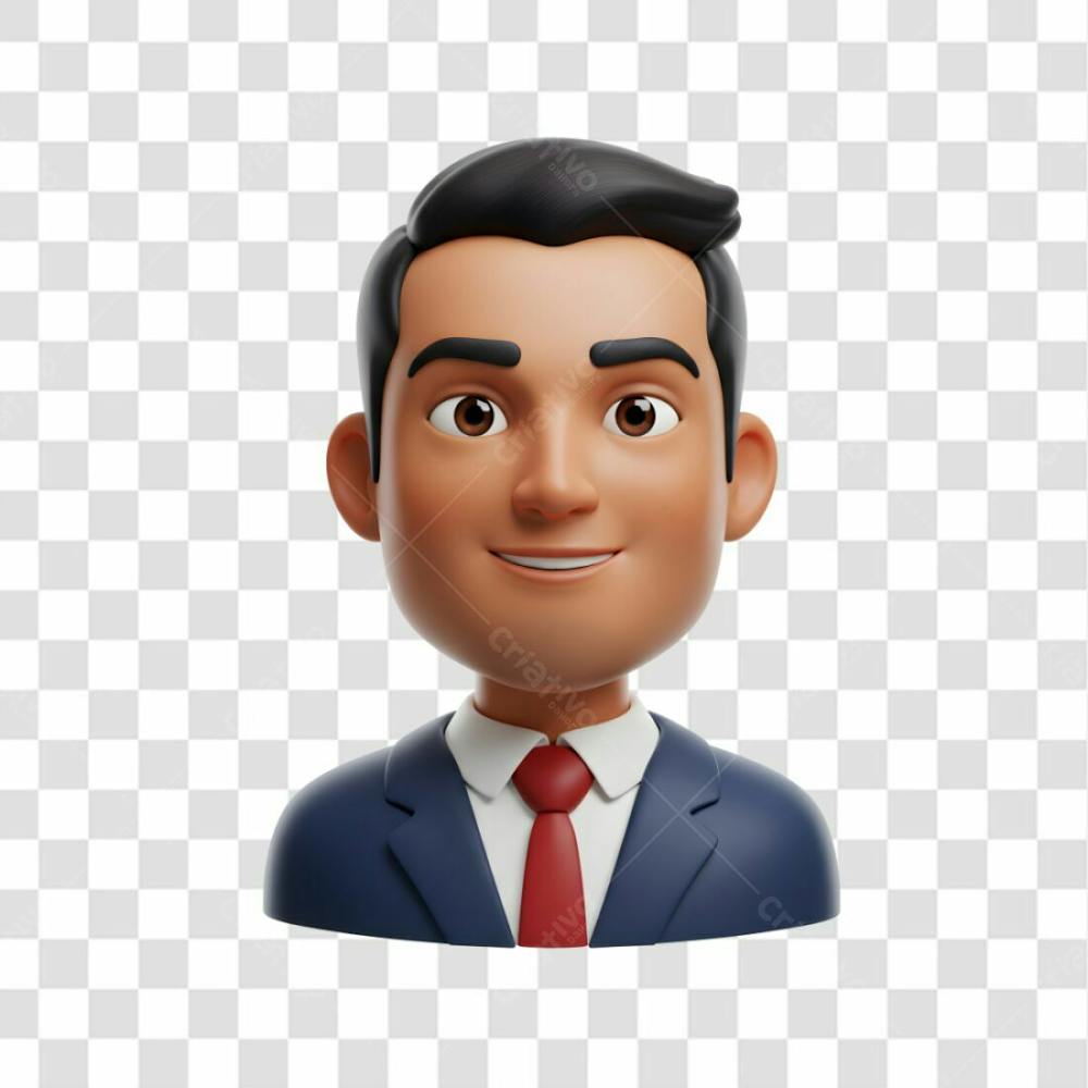 3D Avatar Profissional Emoji Busto