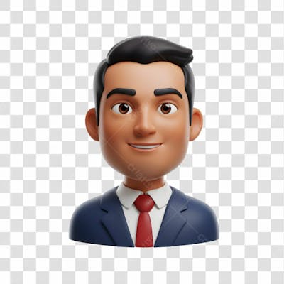 3D Avatar Profissional Emoji Busto