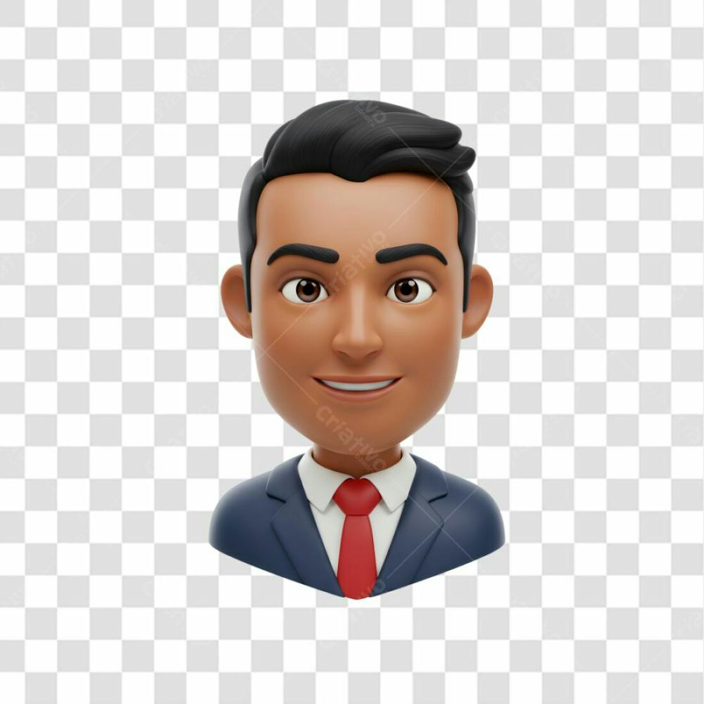 3D Avatar Profissional Emoji Busto