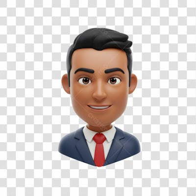 3D Avatar Profissional Emoji Busto