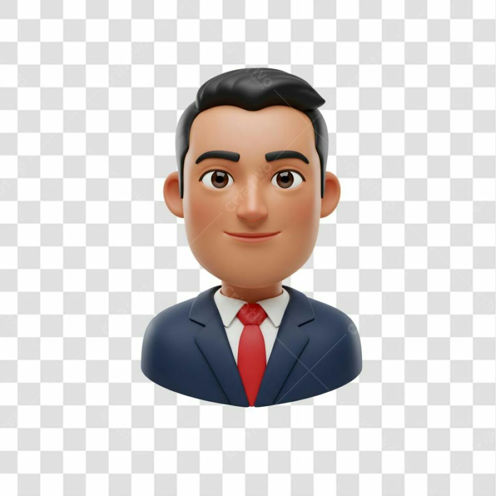 3D Avatar Profissional Emoji Busto