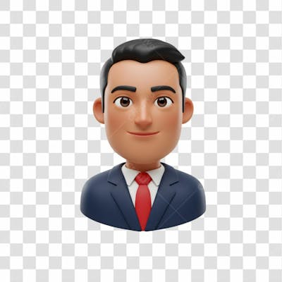 3D Avatar Profissional Emoji Busto