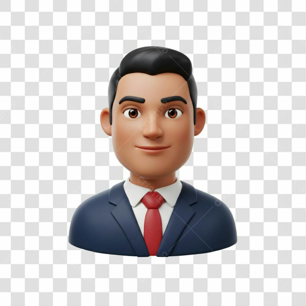 3D Avatar Profissional Emoji Busto