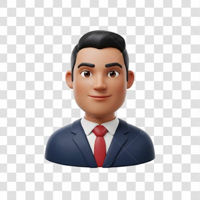3D Avatar Profissional Emoji Busto