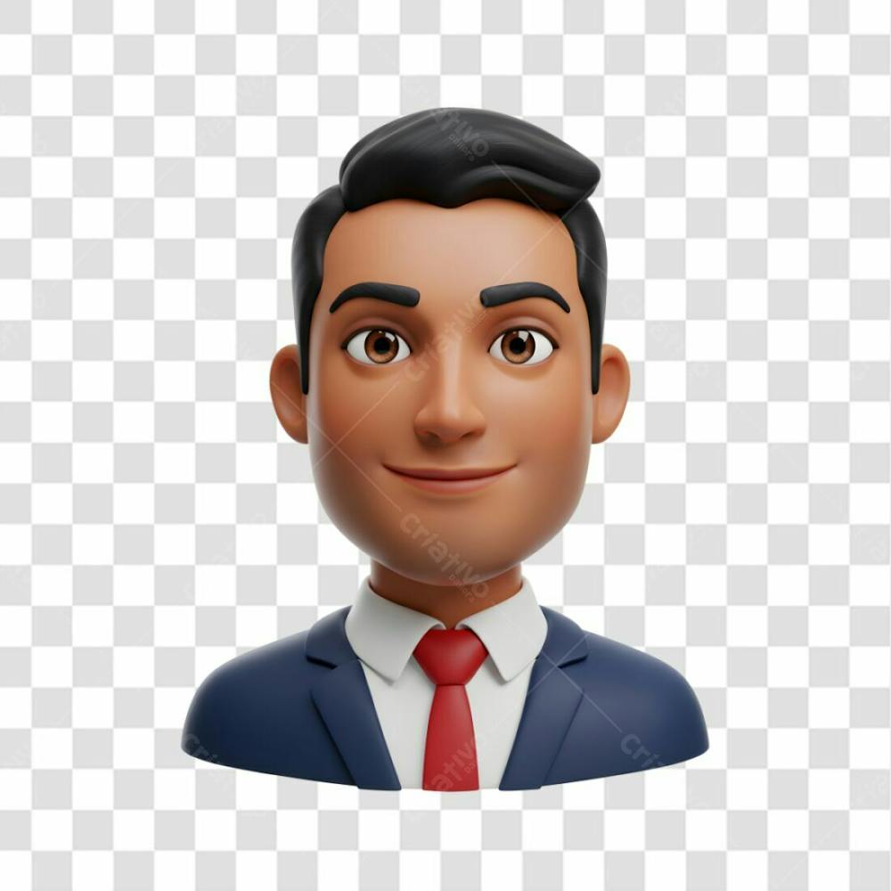 3D Avatar Profissional Emoji Busto