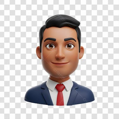 3D Avatar Profissional Emoji Busto