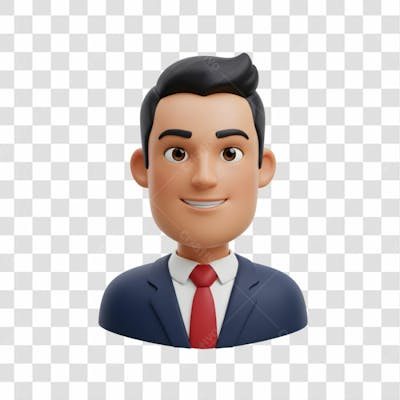 3D Avatar Profissional Emoji Busto