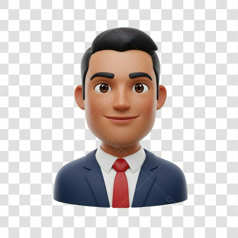 3D Avatar Profissional Emoji Busto