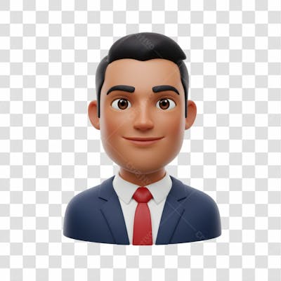 3D Avatar Profissional Emoji Busto