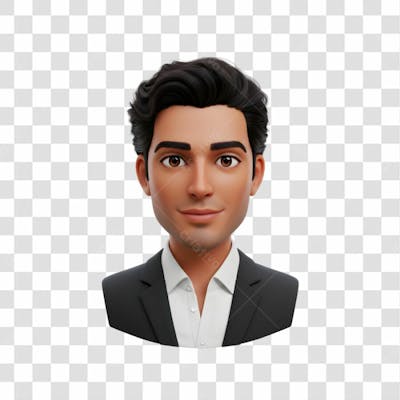 3D Avatar Profissional Emoji Busto