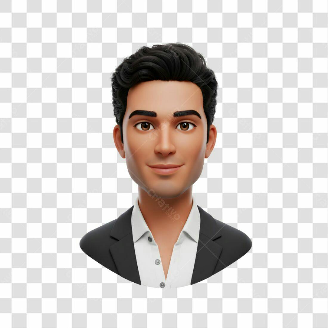 Avatar PNG com fundo transparente Homem de Negócios